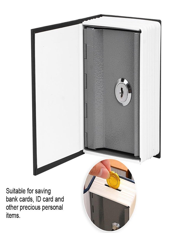 Okuyonic Box, 4.5 x 3.1 x 1.8in Children's Bank Strong and Sturdy Mini Lock Box Money Saving Habits with Two Keys for Bank Card/ID Card, Book Kids Bank, Portable Metal Box - Image 3